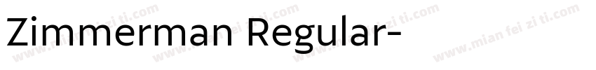 Zimmerman Regular字体转换